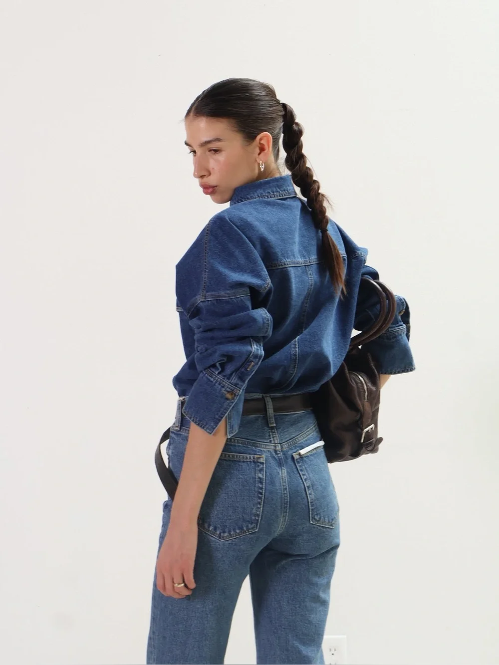 Etica leia $238 Classic High-Rise Blue Denim Jeans mother agolde cos ruti 27 ayr